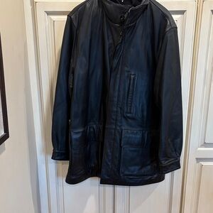 Men's Black Leather Jacket